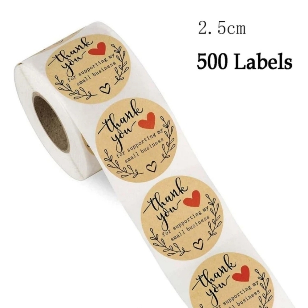 Thank You ♡ for Supporting my Small Business Stickers - Picture 4 of 4